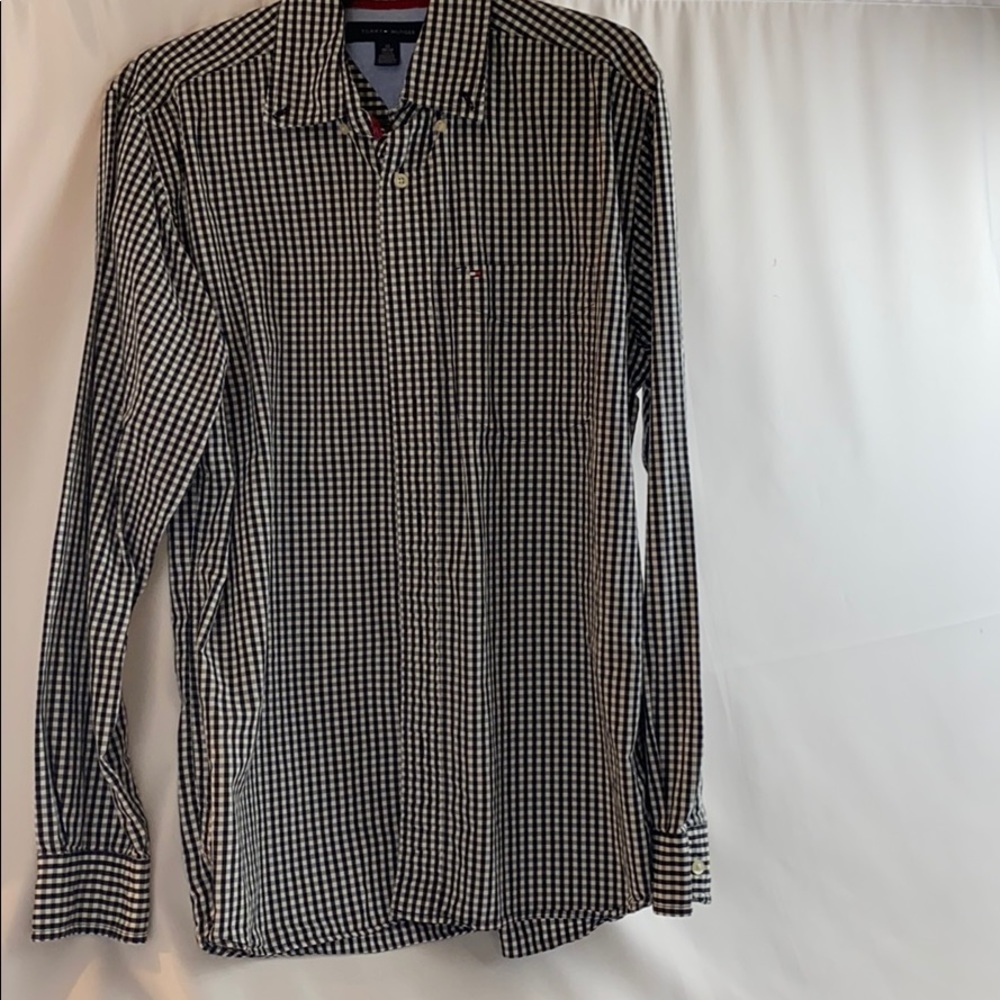 Tommy Hilfiger checkered button down shirt